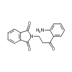 结构式 CAS# 17515-32-1, 2-[3-(2-氨基苯基)-3-氧代丙基]-1H-异吲哚-1,3(2H)-二酮