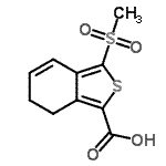CAS 登录号：175202-69-4， 3-(甲基磺酰基)-6,7-二氢-2-苯并噻吩-1-羧酸