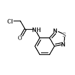 结构式 CAS# 175203-29-9, N-(2,1,3-苯并噻二唑-4-基)-2-氯乙酰胺