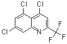 结构式 CAS# 175203-41-5, 4,5,7-三氯-2-(三氟甲基)-喹啉