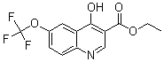 结构式 CAS# 175203-85-7, 4-羟基-6-(三氟甲氧基)-3-喹啉羧酸乙酯