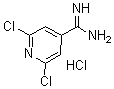 structure of CAS# 175204-59-8, 2,6-Dichloro-4-Pyridinecarboximidamide Hydrochloride (1:1);2,6-Dichloropyridine-4-Carboximidamide Hydrochloride, 95+%;2,6-DICHLOROPYRIDINE-4-CARBOXIMIDAMIDE HYDROCHLORIDE;2,6-DICHLOROPYRIDINE-4-CARBOXAMIDINE HYDROCHLORIDE