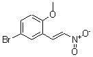 structure of CAS# 175205-14-8, 4-Bromo-1-Methoxy-2-(2-Nitroethenyl)-Benzene;1-(5-BROMO-2-METHOXYPHENYL)-2-NITROETHYLENE;4-BROMO-1-METHOXY-2-(2-NITROVINYL)BENZENE;1-(5-BROMO-2-METHOXYPHENYL)-2-NITROETHENE