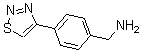 structure of CAS# 175205-49-9, 4-(1,2,3-Thiadiazol-4-Yl)-Benzenemethanamine;(4-(1,2,3-Thiadiazol-4-Yl)Phenyl)Methanamine Hydrochloride;4-[4-(Aminomethyl)Phenyl]-1,2,3-Thiadiazole Hydrochloride;4-(1,2,3-Thiadiazol-4-Yl)Benzylamine Hydrochloride, 95+%