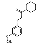 结构式 CAS# 175234-19-2, 1-环己基-3-(3-甲氧基苯基)-1-丙酮