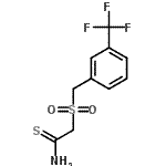 结构式 CAS# 175276-83-2, 2-{[3-(三氟甲基)苄基]磺酰基}硫代乙酰胺