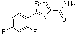 结构式 CAS# 175276-97-8, 2-(2,4-二氟苯基)-1,3-噻唑-4-甲酰胺