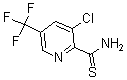 structure of CAS# 175277-46-0, 3-Chloro-5-(Trifluoromethyl)Pyridine-2-Thiocarboxamide;3-Chloro-5-(Trifluoromethyl)Pyridine-2-Thiocarboxamide95+%;3-CHLORO-5-(TRIFLUOROMETHYL)PYRIDINE-2-THIOCARBOXAMIDE;3-CHLORO-5-(TRIFLUOROMETHYL)PYRIDINE-2-CARBOTHIOAMIDE