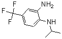 structure of CAS# 175277-91-5, N1-(1-Methylethyl)-4-(Trifluoromethyl)-1,2-Benzenediamine;N1-ISOPROPYL-4-(TRIFLUOROMETHYL)-1,2-BENZENEDIAMINE;N1-Isopropyl-4-(Trifluoromethyl)Benzene-1,2-Diamine;3-Amino-4-(Isopropylamino)Benzotrifluoride 97%