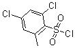 structure of CAS# 175278-26-9, 2,4-Dichloro-6-Methyl-Benzenesulfonylchloride;2,4-Dichloro-6-Methylbenzene-1-Sulfonyl Chloride;2,4-DICHLORO-6-METHYLBENZENESULPHONYL CHLORIDE