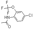 结构式 CAS# 175278-36-1, N-[4-氯-2-(三氟甲氧基)苯基]-乙酰胺
