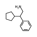 structure of CAS# 175343-28-9, 2-Cyclopentyl-2-Phenylethanamine;(2-cyclopentyl-2-phenylethyl)amine;2-cyclopentyl-2-phenylethylamine;MFCD09787931