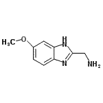 structure of CAS# 175530-52-6, 1-(5-Methoxy-1H-Benzimidazol-2-Yl)Methanamine;(5-methoxy-1H-benzimidazol-2-yl)methylamine;(5-methoxy-1H-benzo[d]imidazol-2-yl)methanamine;(6-methoxy-1H-1,3-benzodiazol-2-yl)methanamine