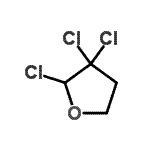 结构式 CAS# 17557-41-4, 2,3,3-三氯四氢呋喃