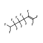 结构式 CAS# 1767-94-8, 1,1,2,3,3,4,4,5,5,6,6-十一氟-1-己烯