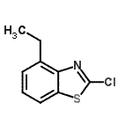 structure of CAS# 176976-44-6, 2-Chloro-4-Ethyl-1,3-Benzothiazole;2-chloro-4-ethylbenzo[d]thiazole;ZINC02455688
