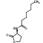 结构式 CAS# 177158-20-2, N-[(3S)-2-氧代四氢-3-呋喃基]庚酰胺