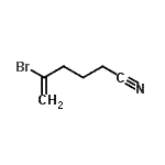 structure of CAS# 177170-83-1, 5-Bromo-5-Hexenenitrile;5-bromo-5-hexenenitrile;5-Bromohex-5-enenitrile;MFCD00671842
