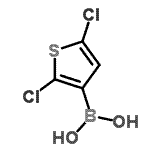 结构式 CAS# 177735-28-3, (2,5-二氯-3-噻吩基)硼酸