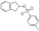 structure of CAS# 17783-69-6, 2,3-Dihydro-1H-Inden-2-Yl 4-Methylbenzenesulfonate;2,3-Dihyd<wbr>ro-1H-ind<wbr>en-2-yl 4<wbr>-methylbe<wbr>nzenesulf<wbr>onate; 2-<wbr>Indanyl t<wbr>osylate; <wbr>Indan-2-o<wbr>l tosylate;2-Indanyl p-toluenesulfonate;2-Indanyl tosylate