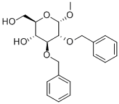 结构式 CAS# 17791-36-5, 甲基 2,3-二-O-苄基-alpha-D-吡喃葡萄糖苷