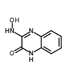 结构式 CAS# 177944-77-3, 3-(羟基氨基)-2(1H)-喹喔啉酮