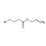 结构式 CAS# 178215-45-7, 烯丙基4-溴丁酸酯