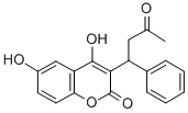 结构式 CAS# 17834-02-5, 4,6-二羟基-3-(3-氧代-1-苯基丁基)-2H-1-苯并吡喃-2-酮