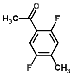 structure of CAS# 178696-17-8, 1-(2,5-Difluoro-4-Methyl-Phenyl)Ethanone;1-(2,5-difluoro-4-methylphenyl)ethanone