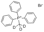 structure of CAS# 1787-44-6, Methyl-D3-Triphenyl-Phosphonium Bromide;METHYL-D3-TRIPHENYLPHOSPHONIUM BROMIDE, 95+ ATOM % D;[2H3]Methyltriphenylphosphonium Bromide;METHYL-D3-TRIPHENYLPHOSPHONIUM BROMIDE