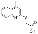 结构式 CAS# 17880-62-5, (4-甲基-喹啉-2-基硫基)-乙酸