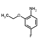 structure of CAS# 178993-28-7, 2-Ethoxy-4-Fluoroaniline;2-Ethoxy-4-fluoro-phenylamine;BENZENAMINE,2-ETHOXY-4-FLUORO-;BAS 13524174