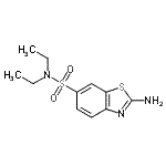 结构式 CAS# 17901-14-3, 2-氨基-N,N-二乙基-1,3-苯并噻唑-6-磺酰胺