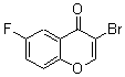 结构式 CAS# 179111-05-8, 3-溴-6-氟-4H-1-苯并吡喃-4-酮