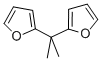 structure of CAS# 17920-88-6, 2,2'-(1-Methylethylidene)Bis-Furan;2-[1-(2-Furyl)-1-Methyl-Ethyl]Furan;2-[1-(2-Furyl)-1-Methylethyl]Furan;Furan, 2,2'-(1-Methylethylidene)Bis-