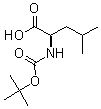 structure of CAS# 179412-79-4, N-(tert-Butoxycarbonyl)-D-leucine