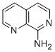structure of CAS# 17965-82-1, 1,7-Naphthyridin-8-Amine;[1,7]Naphthyridin-8-Ylamine;8-AMINO-1,7-NAPHTHYRIDINE;1,7-NAPHTHYRIDIN-8-AMINE