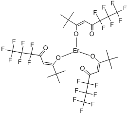结构式 CAS# 17978-75-5, 三(6,6,7,7,8,8,8-七氟-2,2-二甲基-3,5-辛烷二酮)-铒