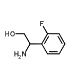 structure of CAS# 179811-62-2, 2-Amino-2-(2-Fluorophenyl)Ethanol;2-amino-2-(2-fluorophenyl)ethanol;BENZENEETHANOL, B-AMINO-2-FLUORO-