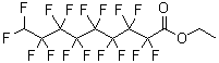 structure of CAS# 1799-47-9, Ethyl 2,2,3,3,4,4,5,5,6,6,7,7,8,8,9,9-Hexadecafluorononanoate;Ethyl 9H-perfluorononanoate;Ethyl 9H-perfluorononanoate 97%;MFCD00153152
