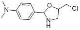 structure of CAS# 17996-49-5, 4-(5-Chloromethyl-Oxazolidin-2-Yl)-Phenyl]-Dimethyl-Amine;4-[(2S,5S)-5-(Chloromethyl)Oxazolidin-3-Ium-2-Yl]-N,N-Dimethyl-Aniline;4-[(2S,5S)-5-(Chloromethyl)-2-Oxazolidin-3-Iumyl]-N,N-Dimethylaniline;[4-[(2S,5S)-5-(Chloromethyl)Oxazolidin-3-Ium-2-Yl]Phenyl]-Dimethyl-Amine