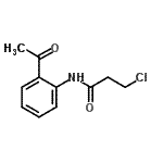 结构式 CAS# 18014-78-3, N-(2-乙酰基苯基)-3-氯丙酰胺