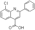 structure of CAS# 181048-56-6, 8-Chloro-2-Phenyl-4-Quinolinecarboxylic Acid;8-chloro-2-phenyl-4-quinolinecarboxylic acid;8-Chloro-2-phenylquinoline-4-carboxylic acid;AE-641/11229057