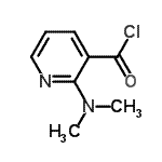 structure of CAS# 181132-78-5, 2-(Dimethylamino)Nicotinoyl Chloride;2-(dimethylamino)nicotinoyl chloride;2-(dimethylamino)pyridine-3-carbonyl chloride