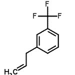 structure of CAS# 1813-96-3, 1-Allyl-3-(Trifluoromethyl)Benzene;3-[(3-Trifluoromethyl)phenyl]-1-propene;MFCD09801107