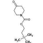 structure of CAS# 181701-30-4, 2-(Trimethylsilyl)Ethyl 4-Oxo-1-Piperidinecarboxylate;2-(trimethylsilyl)ethyl 4-oxopiperidine-1-carboxylate