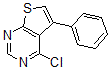 结构式 CAS# 182198-35-2, 4-氯-5-苯基-噻吩并[2,3-d]嘧啶
