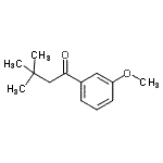 structure of CAS# 182631-11-4, 1-(3-Methoxyphenyl)-3,3-Dimethyl-1-Butanone;3,3-Dimethyl-3'-methoxybutyrophenone