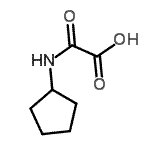结构式 CAS# 183235-80-5, (环戊基氨基)(氧代)乙酸