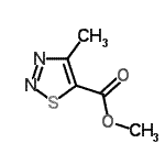 结构式 CAS# 183298-93-3, 甲基4-甲基-1,2,3-噻二唑-5-羧酸酯